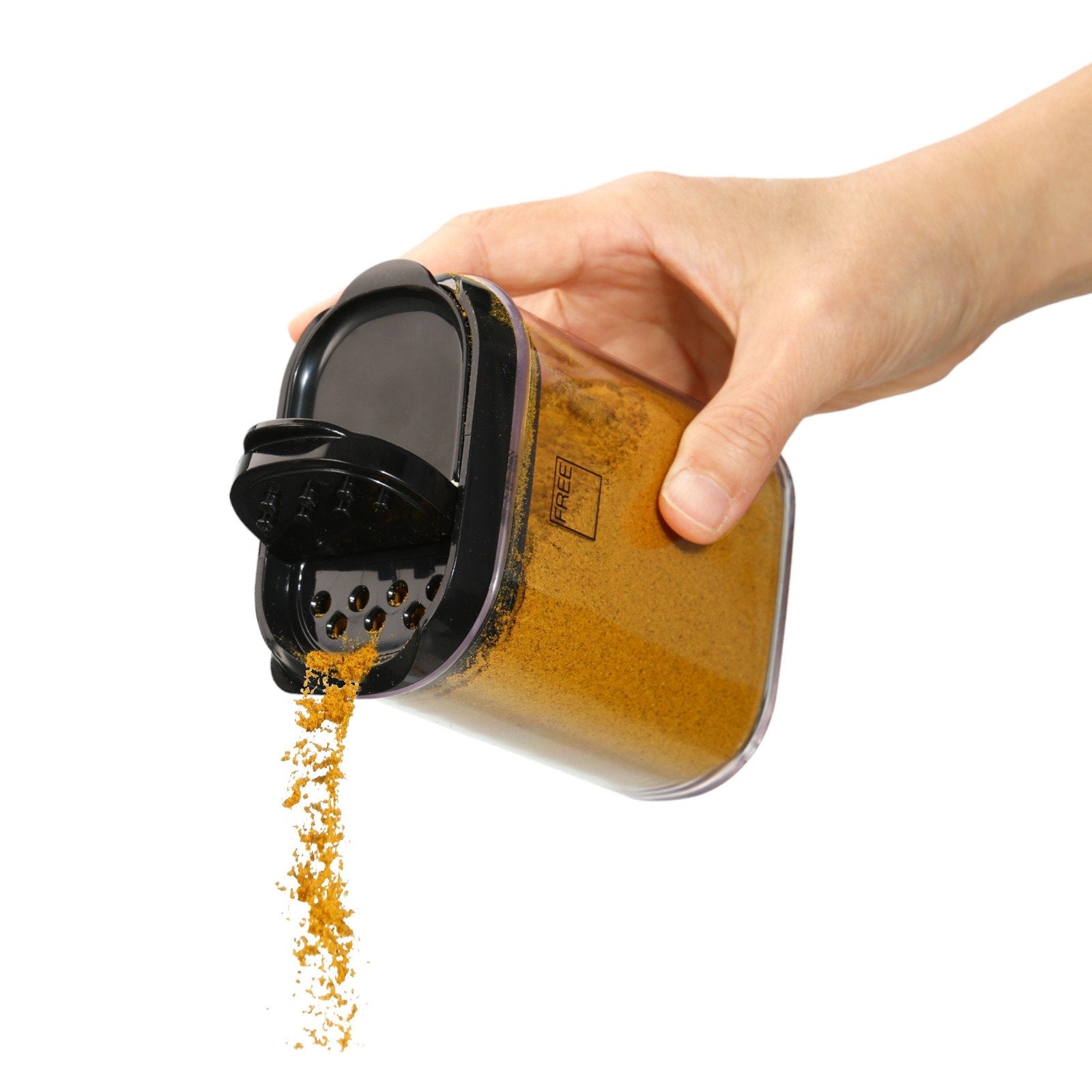 מיכל אחסון תבלינים - 340 מ"ל FREE שחור