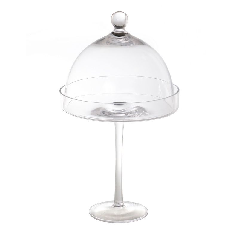 בית עוגה - על רגל פעמון זכוכית 41X23 ס"מ