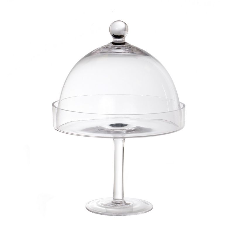 בית עוגה - על רגל פעמון זכוכית 34X23 ס"מ