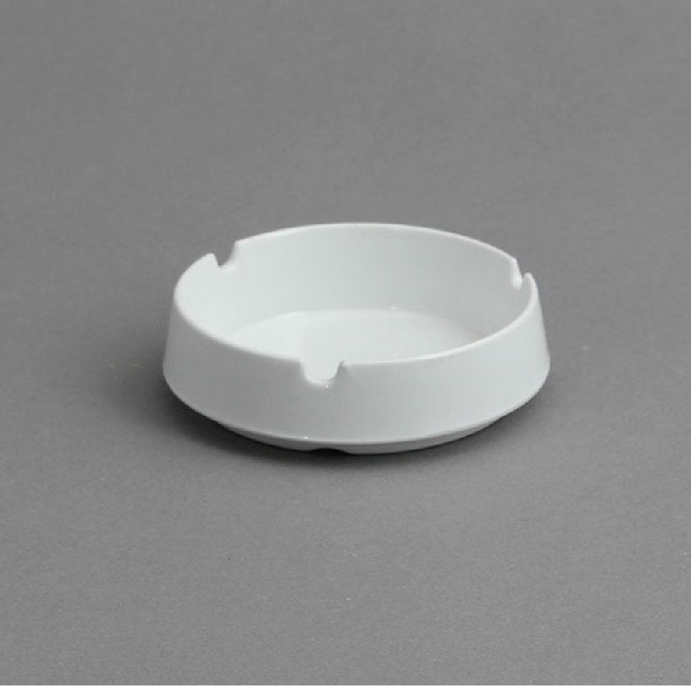 מאפרה עגולה 9 ס"מ מלמין לבן