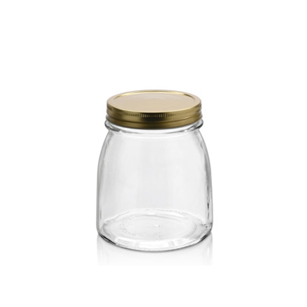 צנצנת פלקסי + מכסה זהב בנפח 750 מ"ל - Borgonovo