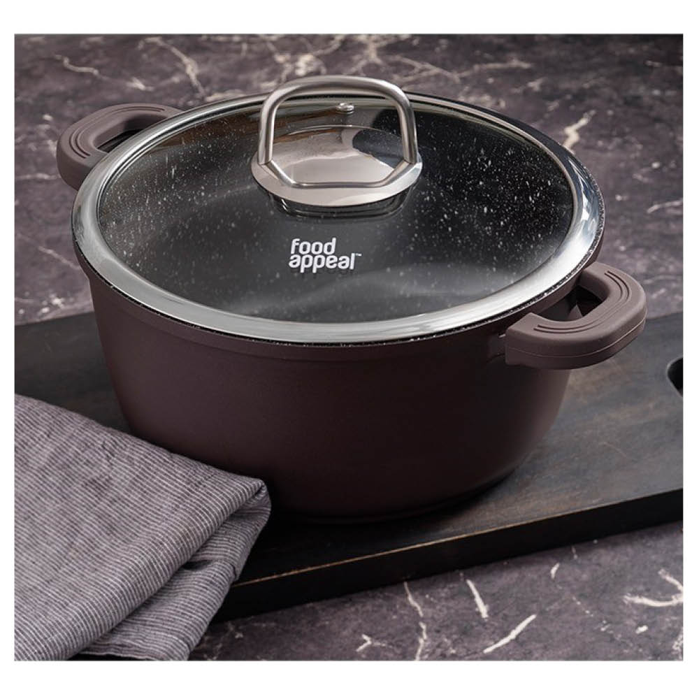 מכסה זכוכית אוניברסלי עם פתח שיחרור אדים 18 ס"מ