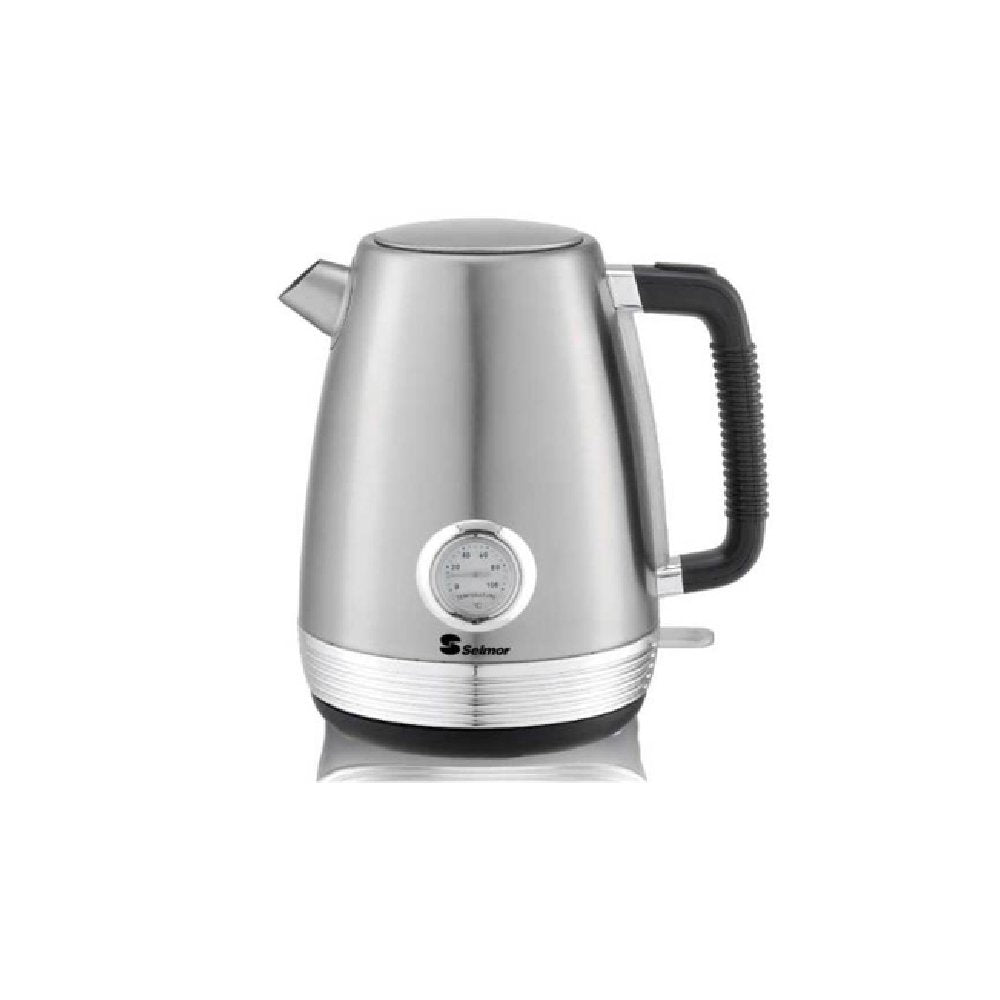 קומקום חשמלי LONDON נירוסטה עם מד טמפ' Selmor SE-826