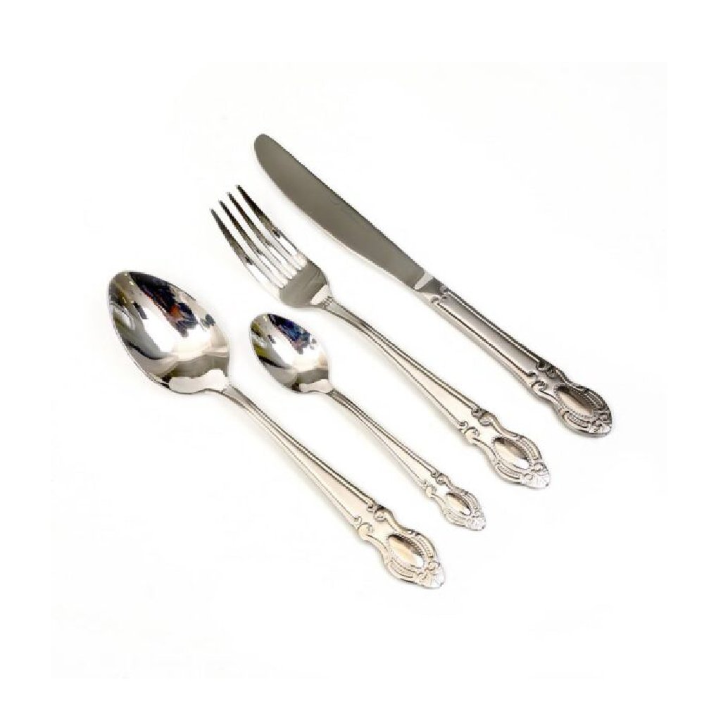 מזוודת סכו”ם 72 חלקים – מעוטר כסף מבריק דגם בארוק