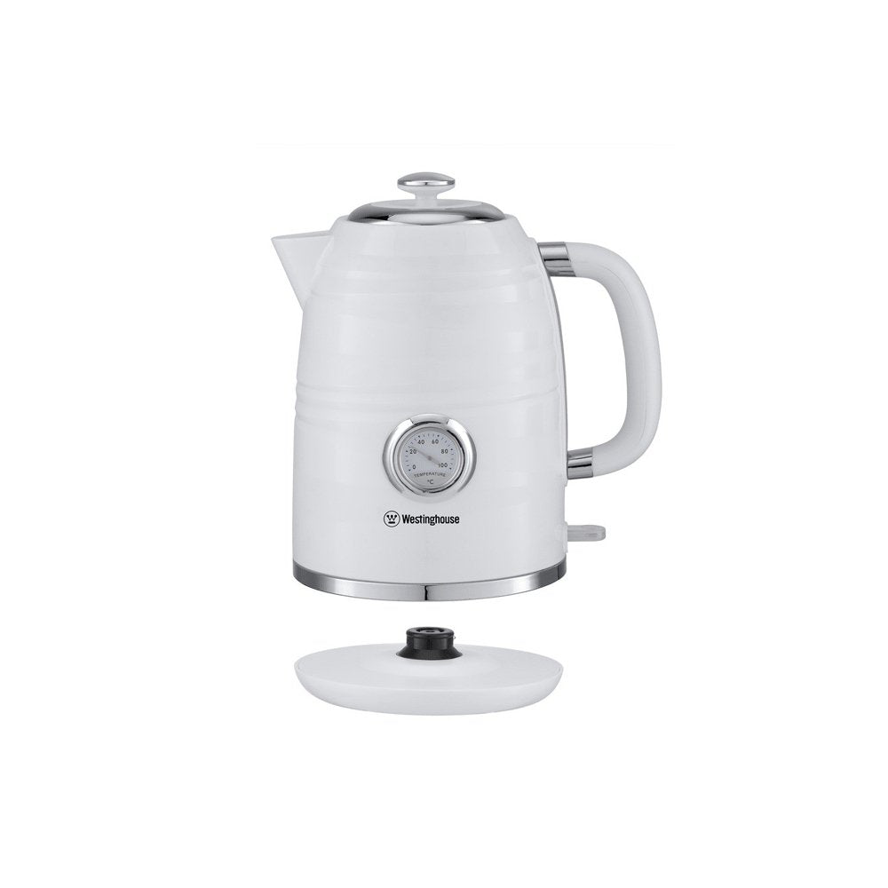 קומקום חשמלי פלסטיק לבן + מד Westinghouse WKWK-512WH