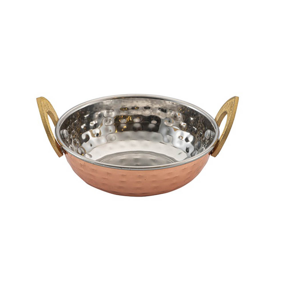 מחבת מיני 2 ידיות ציפוי נחושת 17X5 ס”מ