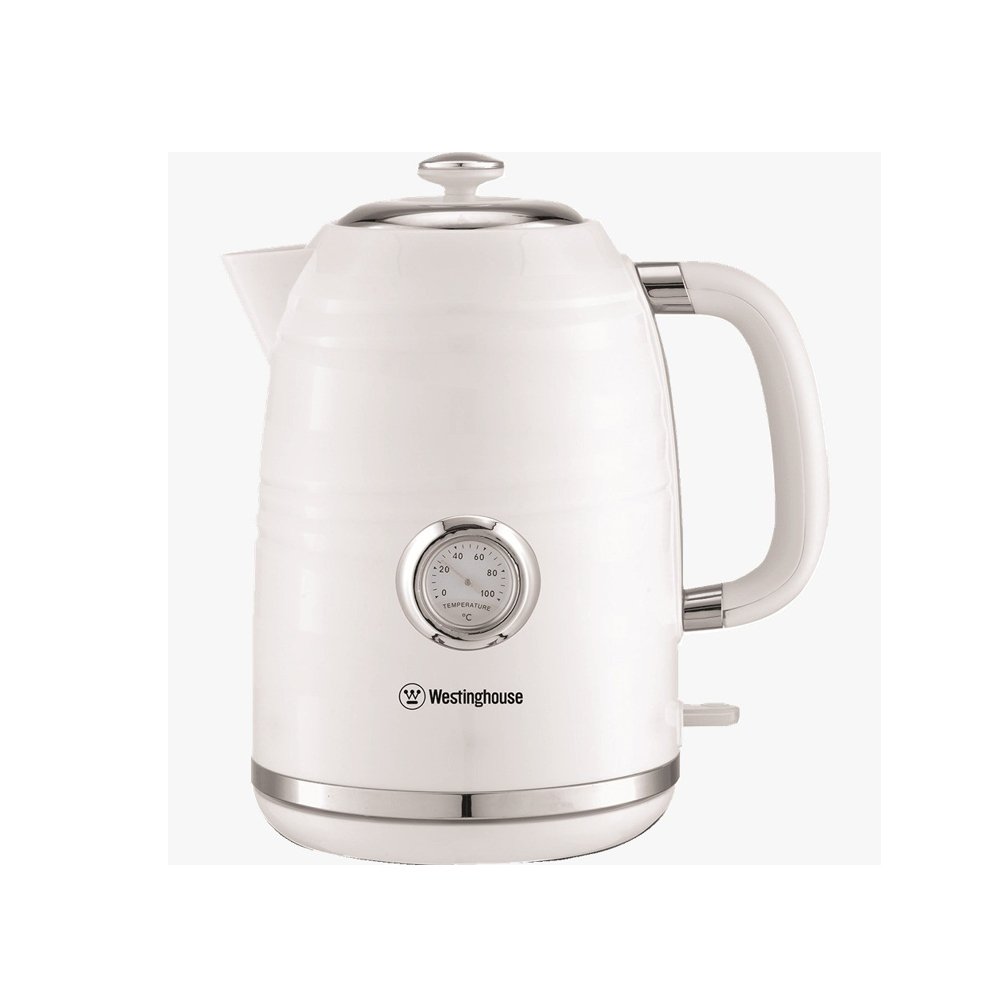 קומקום חשמלי פלסטיק לבן + מד Westinghouse WKWK-512WH