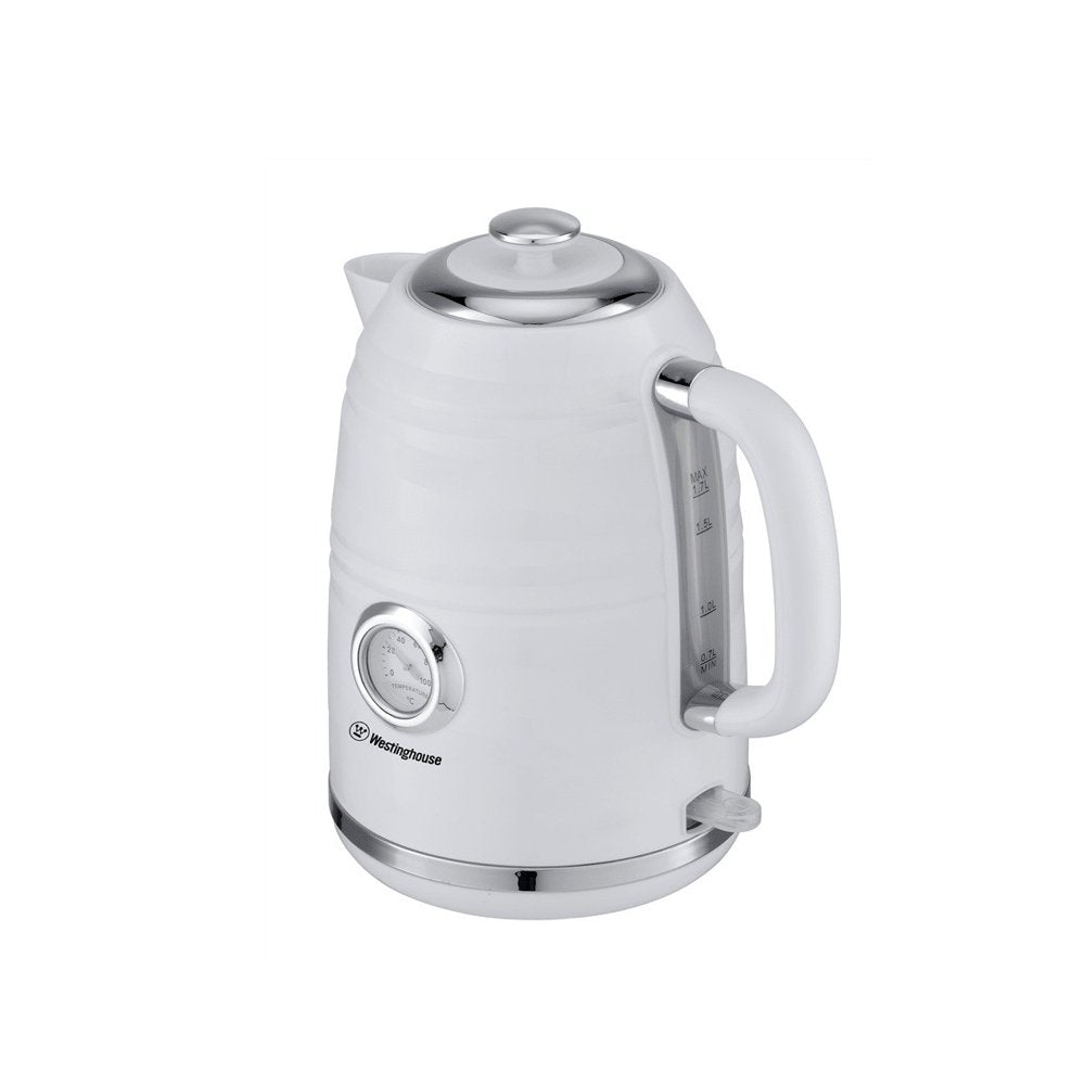 קומקום חשמלי פלסטיק לבן + מד Westinghouse WKWK-512WH