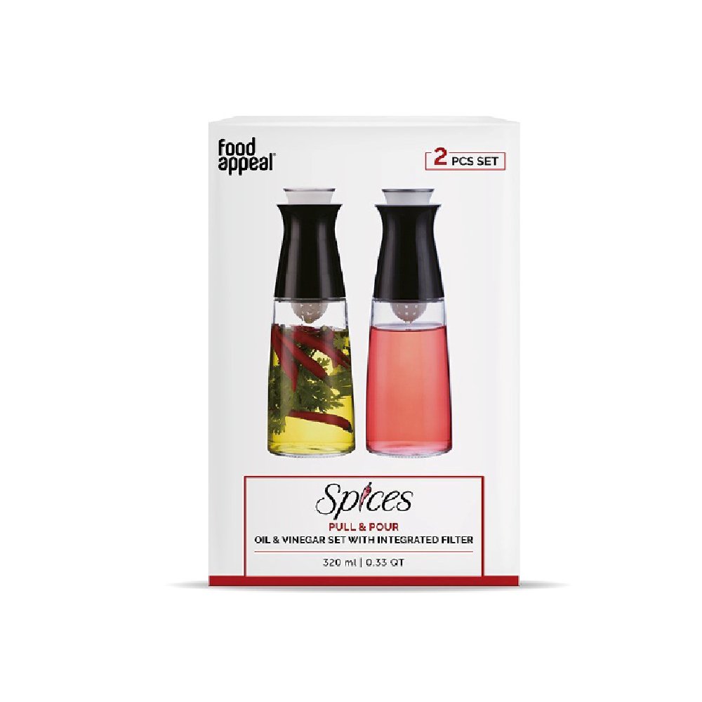 סט שמן \ חומץ מזכוכית 320 מ"ל SPICES PULL & POUR