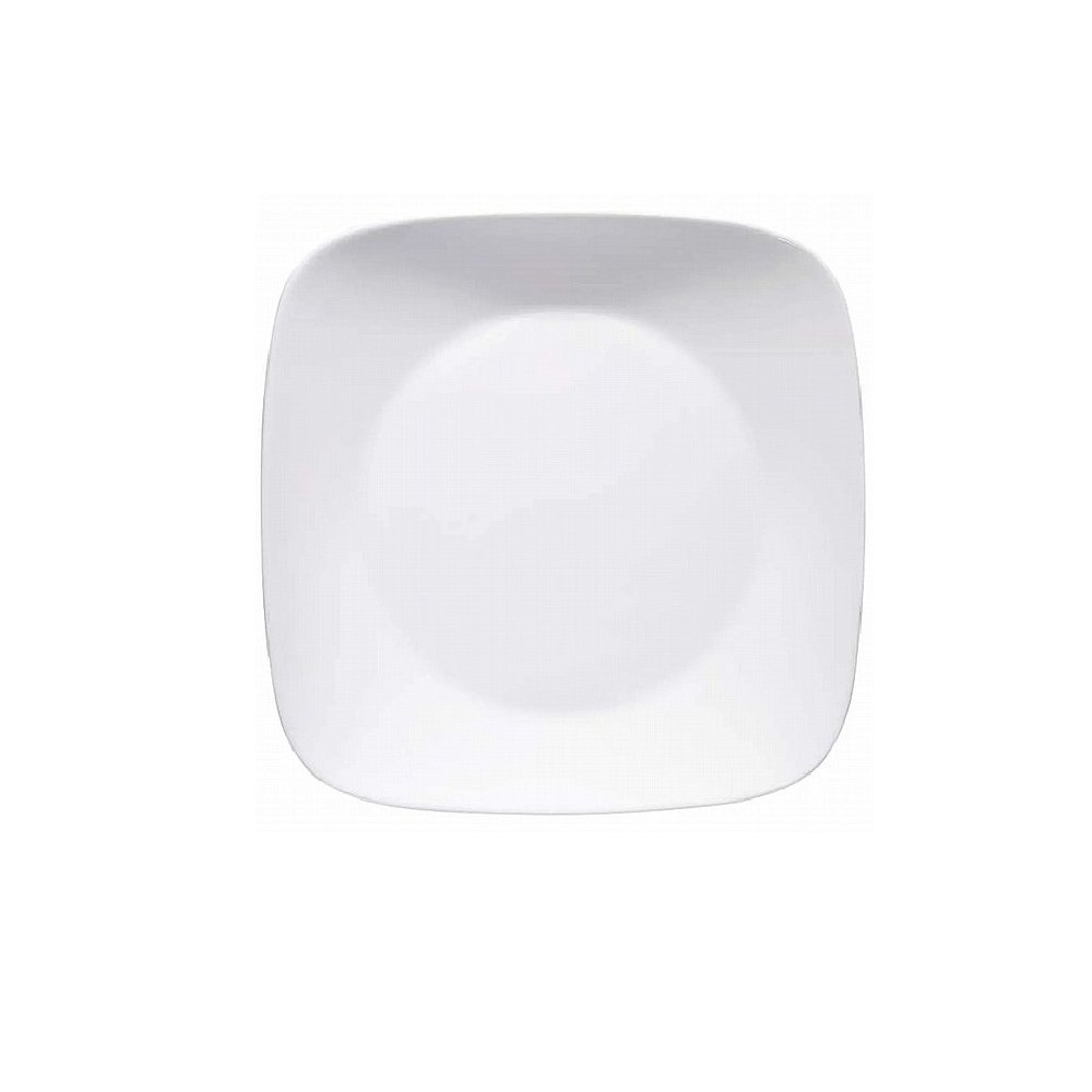 צלחת מנה ראשונה מרובעת 23 ס"מ , Pure White מבית Corelle קורנינג