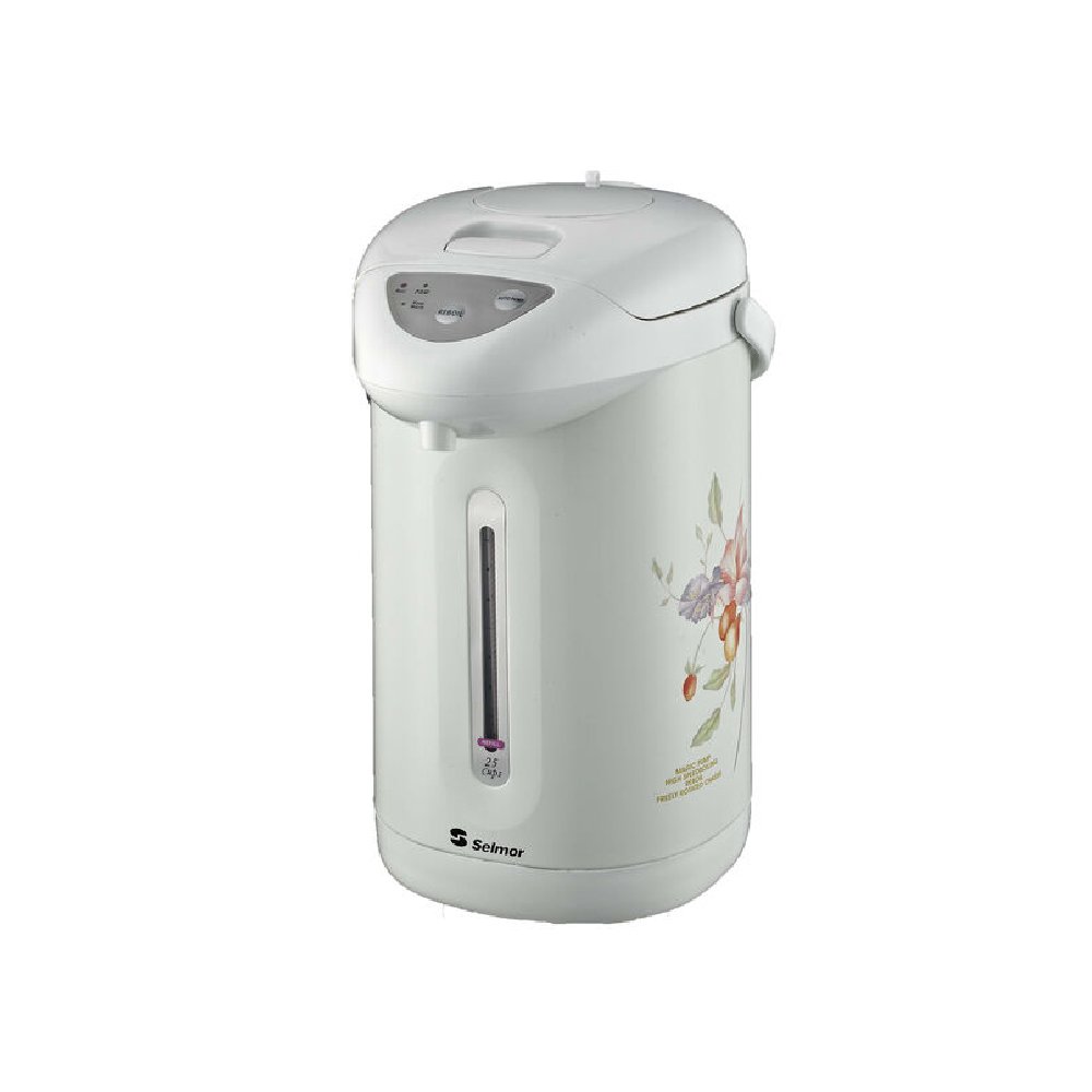 מיחם חשמלי לבן - 25 כוסות עם משאבה SELMOR