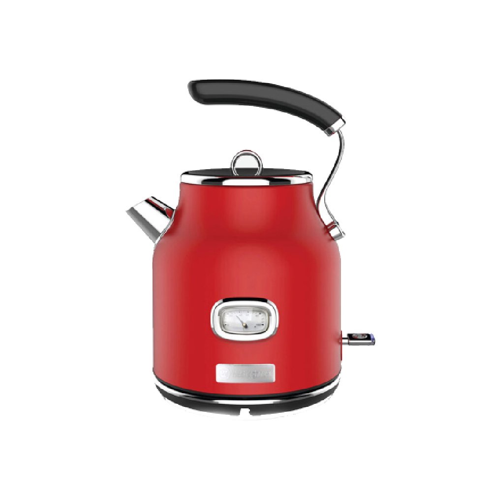 קומקום חשמלי נירוסטה אדום 1.7 ל' סדרת Retro דגם WKWKH-148 מבית WESTINGHOUSE