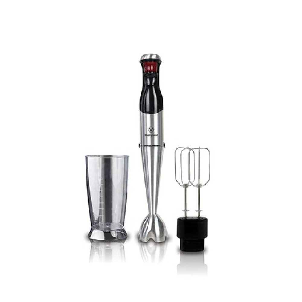 בלנדר מוט נירוסטה עם הדק + מקצף כפול וכוס ערבול Westinghouse