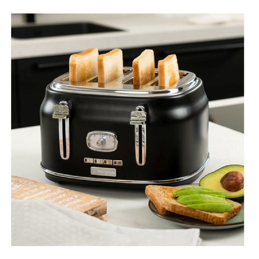 מצנם 4 פרוסות שחור סדרת Retro דגם WKTTB-809 מבית WESTINGHOUSE