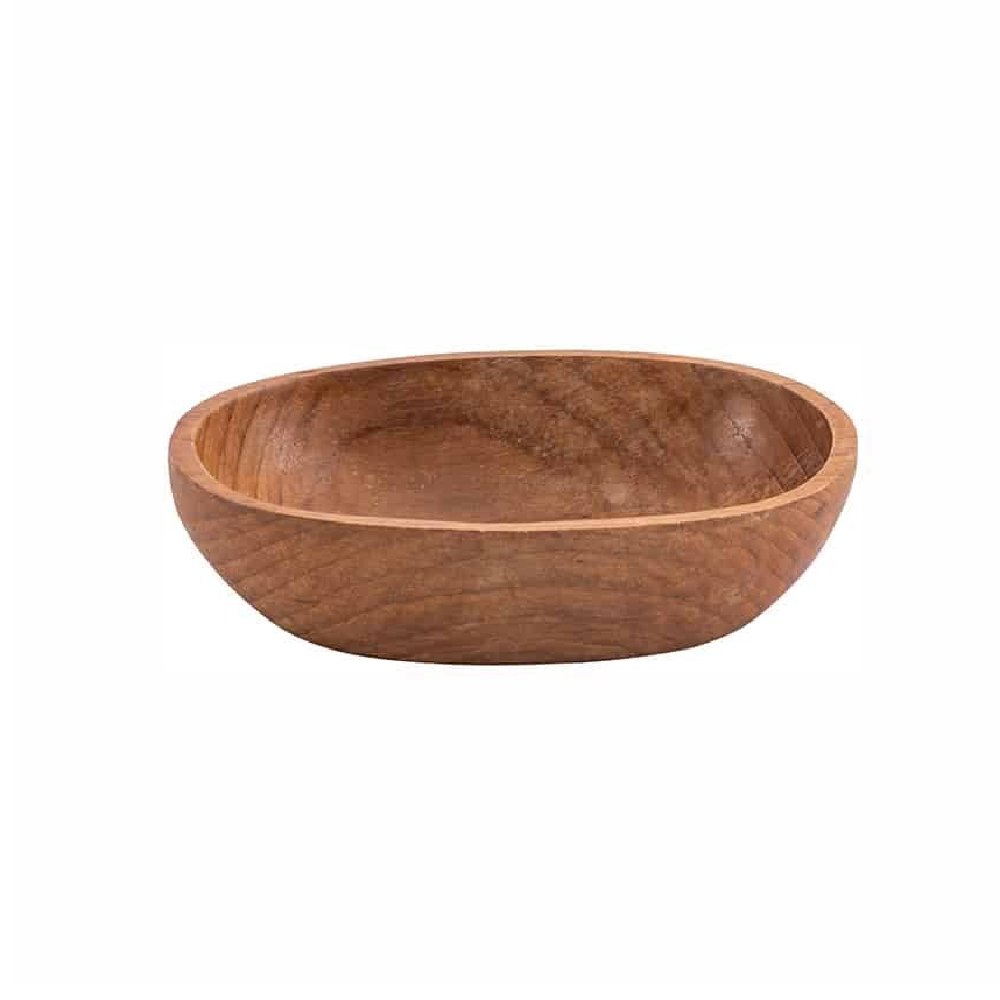 קערה אובלית עץ מלא 18X13X5 ס"מ CutterPeeler
