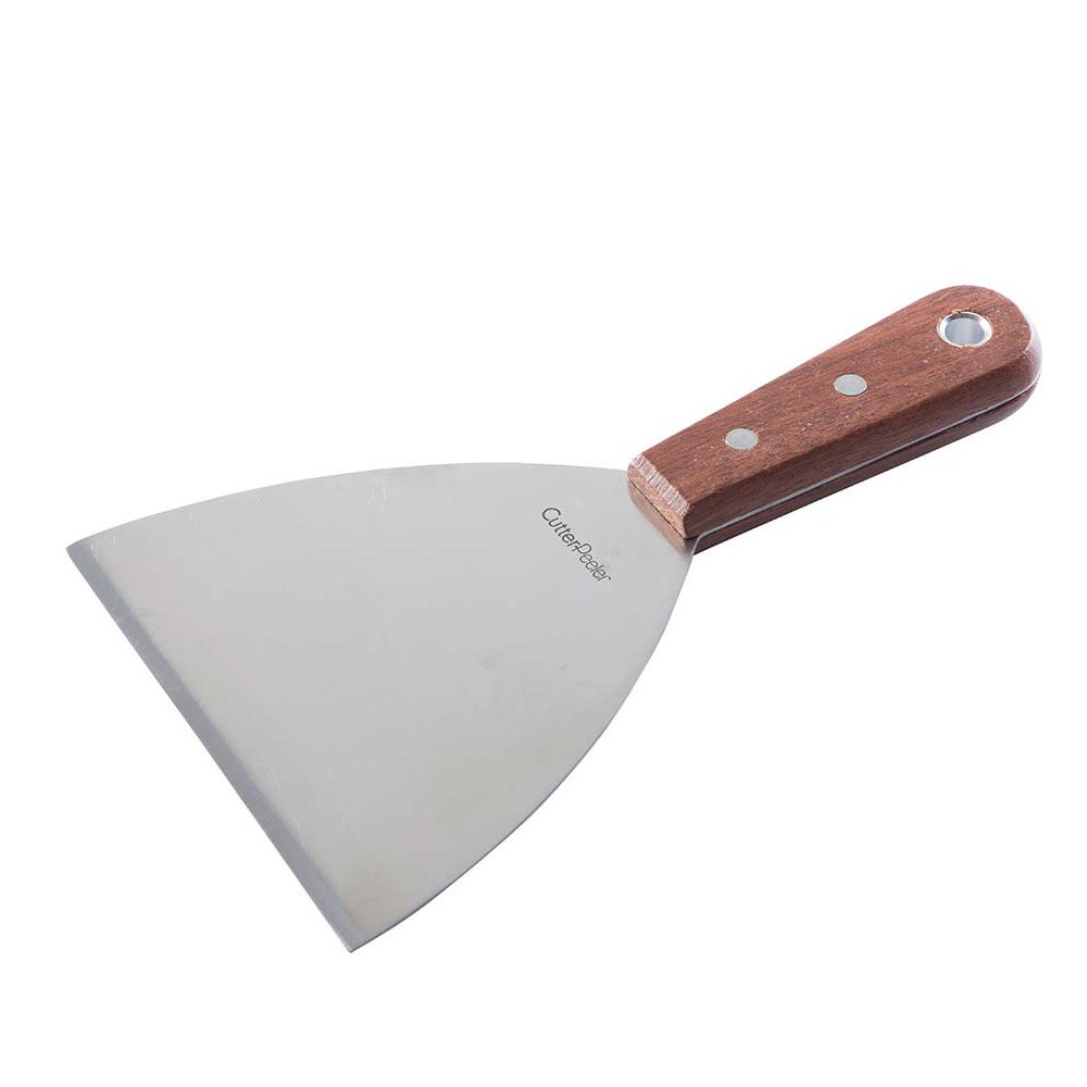 שפכטל לגריל נירוסטה ידית עץ 15 ס"מ CutterPeeler