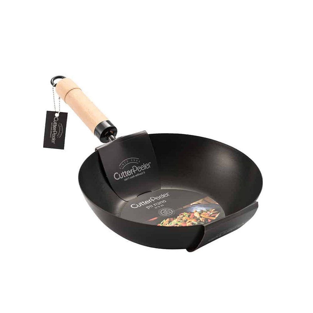 ווק יפני ידית עץ 35 ס”מ CutterPeeler