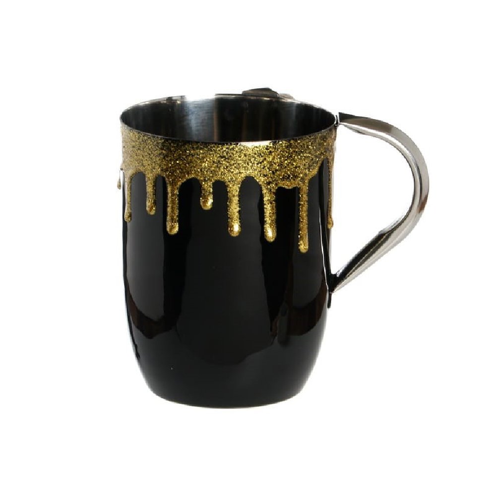 נטלה נירוסטה - אמייל זהב שחור