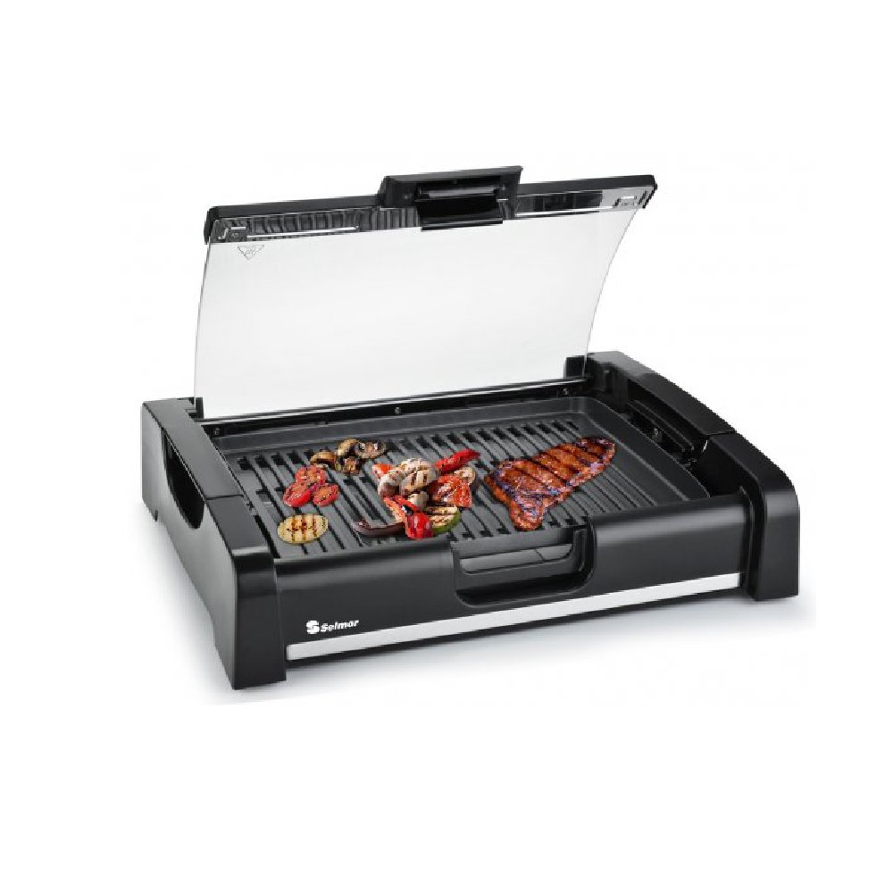 שולחן השף - גריל חשמלי עם מכסה זכוכית Selmor SE-275