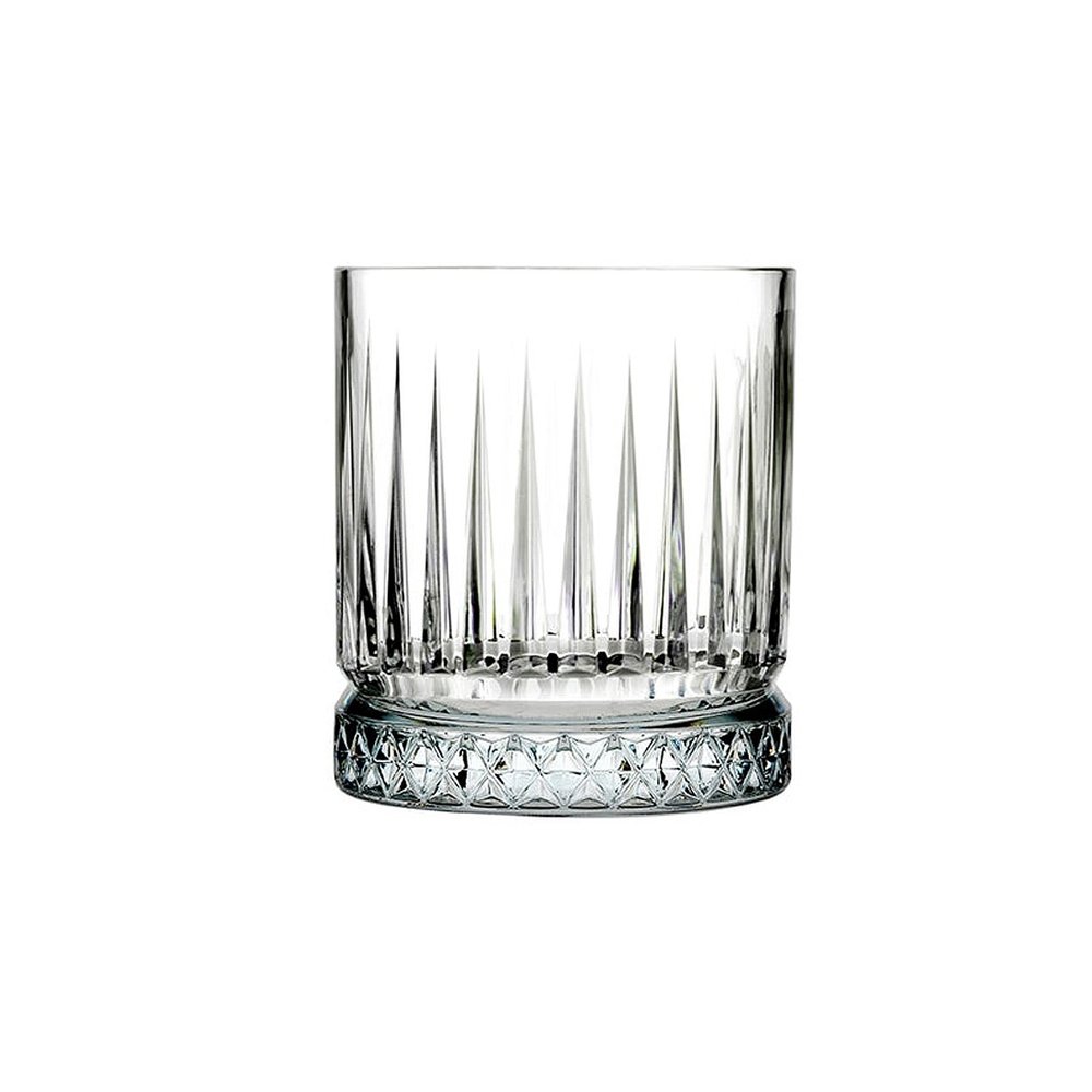 סט 12 כוס ויסקי / מים - אליסייה מעוטרות יוקרה 355 מ"ל passabache
