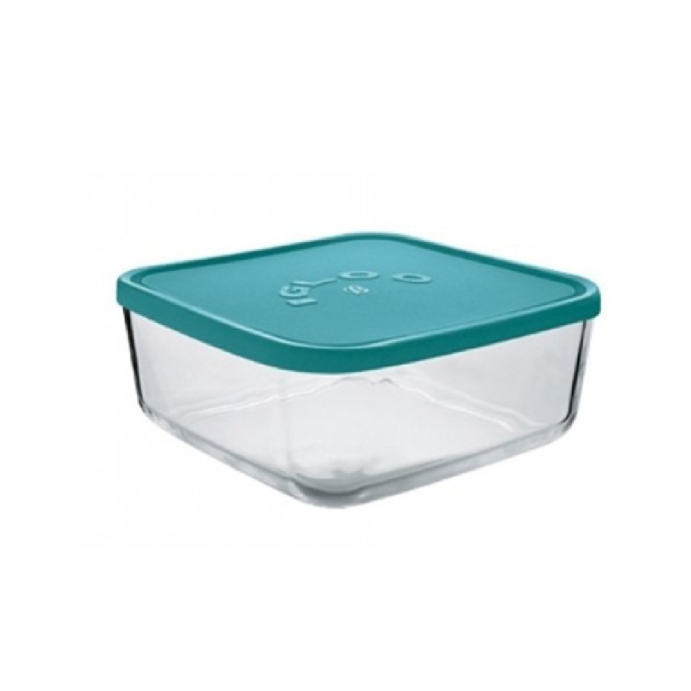 קופסאת אחסון מרובעת זכוכית איגלו 15 ס"מ