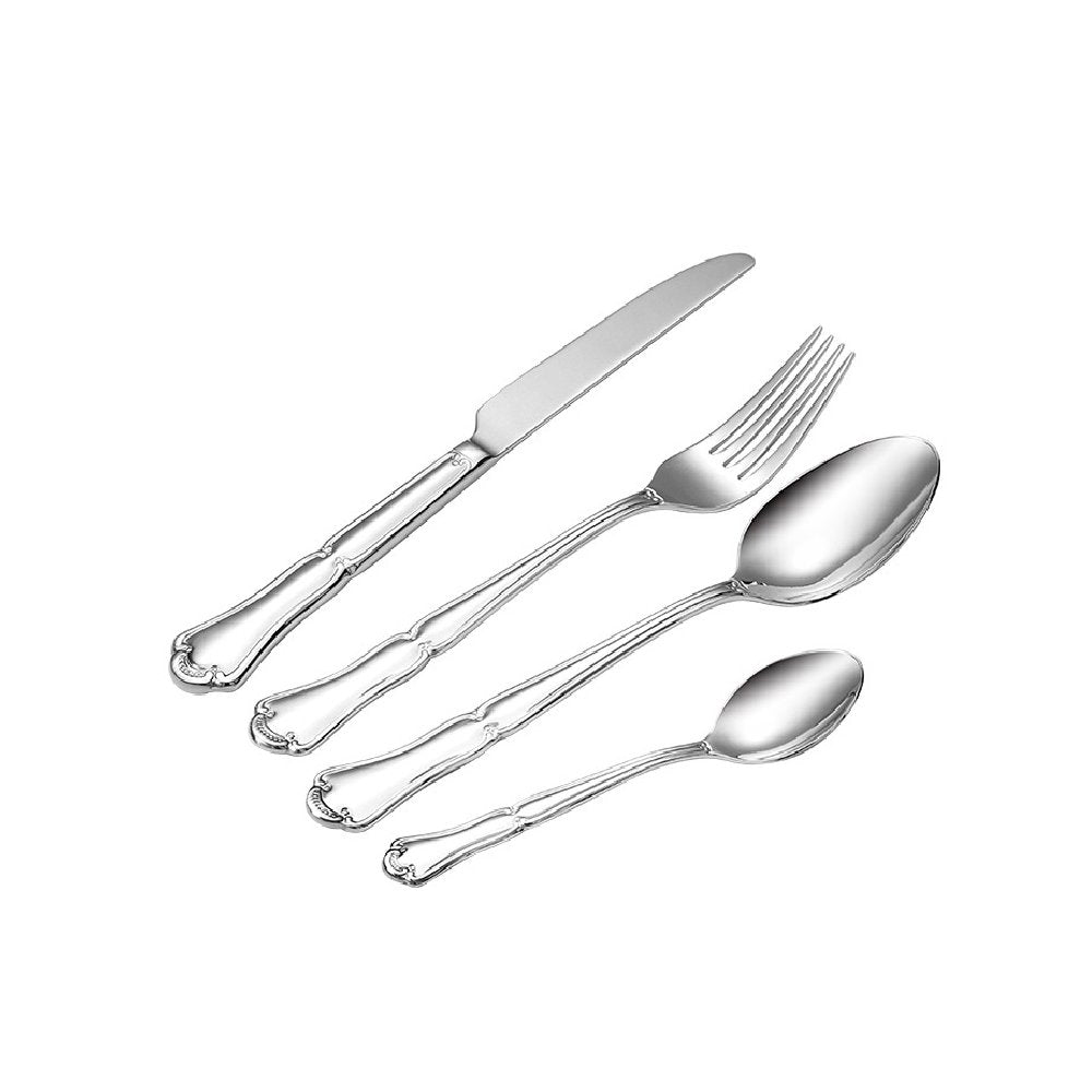 סט סכו"ם יוקרתי 24 חלקים - דגם BELLE כסף מבריק