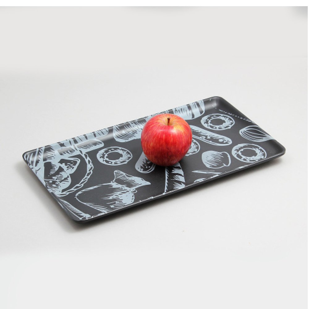 מגש מלמין 1/3 גובה 1.8 בייקר שחור