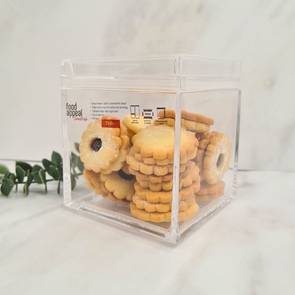 סט 6 קופסאות אחסון שקופה CLEAR & FRESH - 790ML