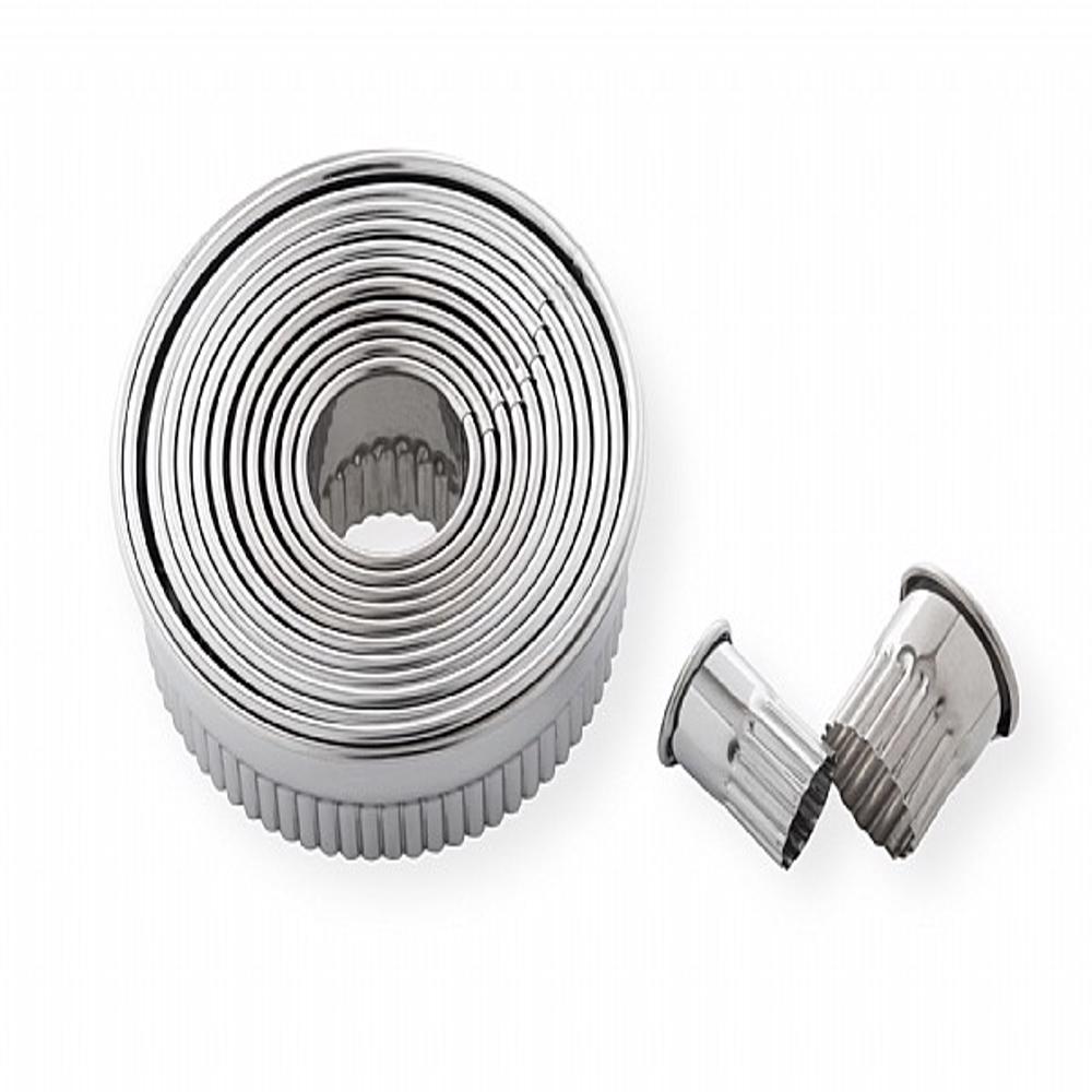 סט 12 יח' חותכנים מקדים חלקים נירוסטה BEROX