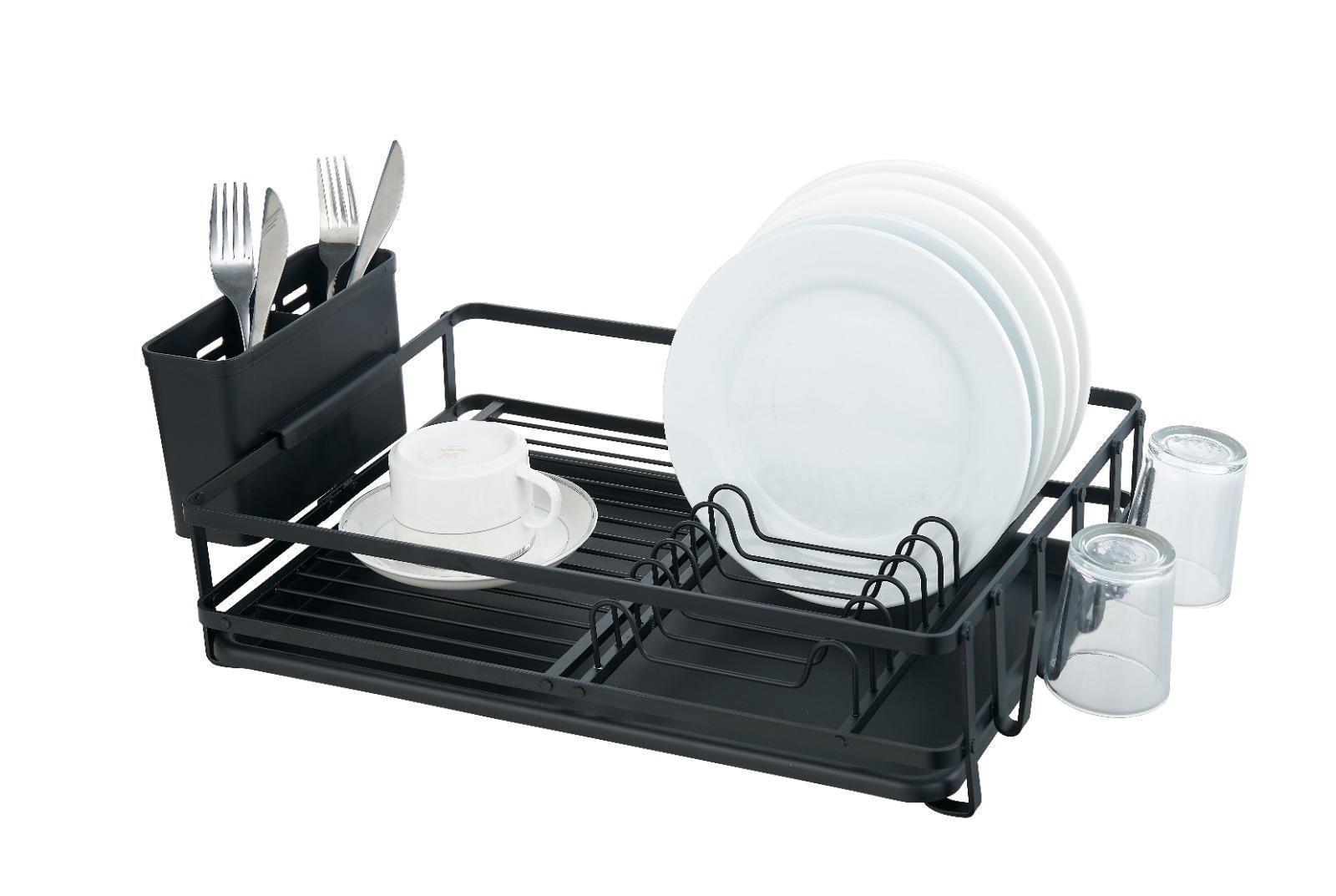 מייבש כלים - קומה אחת אלומיניום שחור EMA