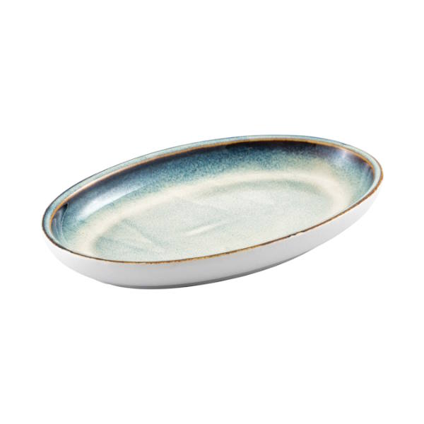 פלטה אובלית עמוקה פורצלן דגם שירז טורקיז 25 ס"מ Jaguar