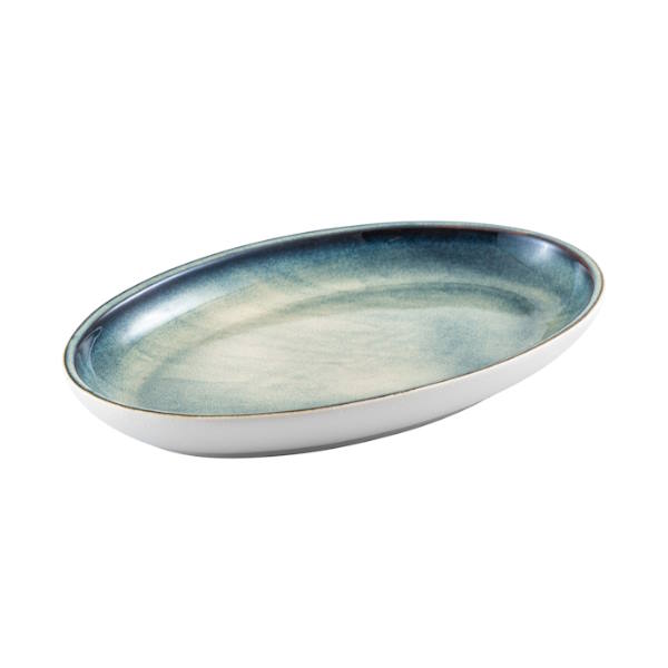 פלטה אובלית עמוקה פורצלן דגם שירז טורקיז 36 ס"מ Jaguar