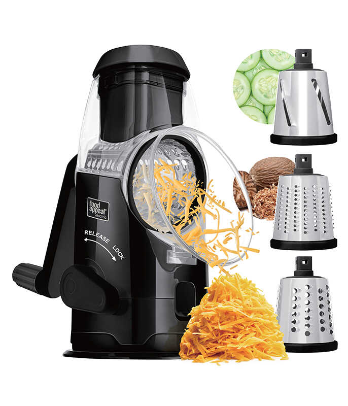 3 ב-1 פומפייה לחיתוך ופריסה של פירות וירקות מבית FOOD APPEAL