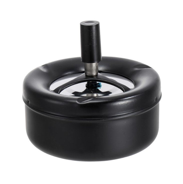 מאפרת לחיצה שחורה