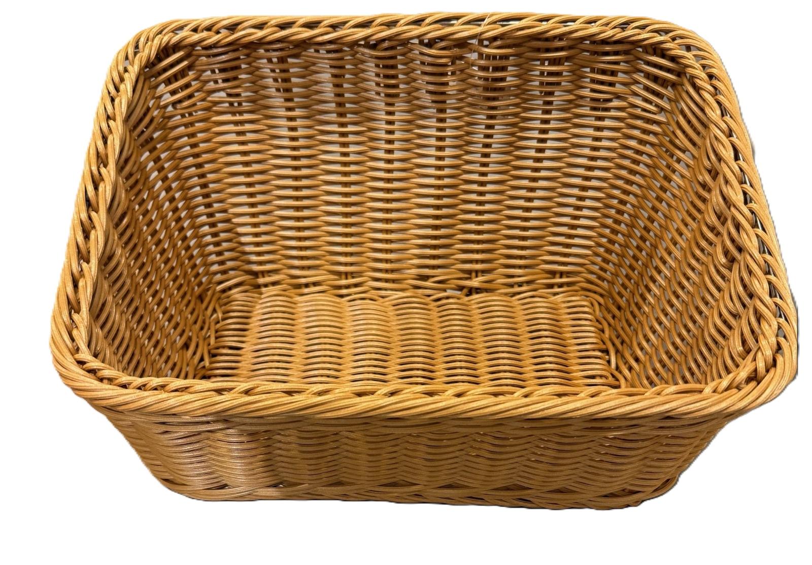 סלסלה מלבנית משופעת טבעי 34X24X18X11 ס"מ