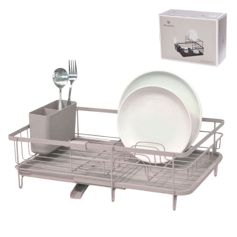 מייבש כלים - צבע מוקה מתכת מתקפל 48X34X13 ס"מ