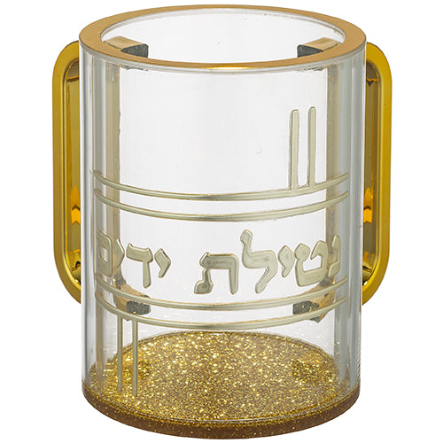 נטלה אקריליק - מהודרת שקופה עם אותיות בולטות 13 ס"מ