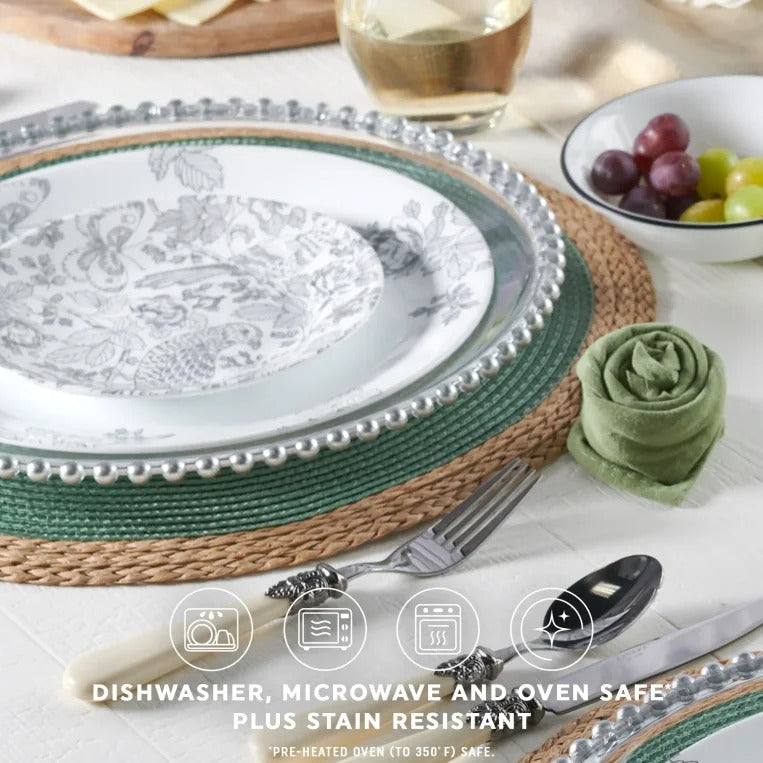 סט צלחות 16 חלקים דגם Francheska מבית קורנינג CORELLE