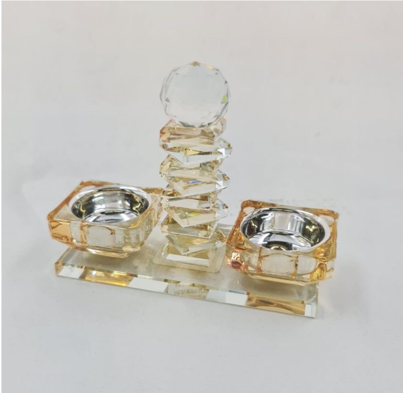 מלחיה פתוחה - קריסטל פרמידה זהב