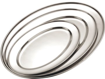 פלטה אובלית נירוסטה סופר 34.5 ס"מ