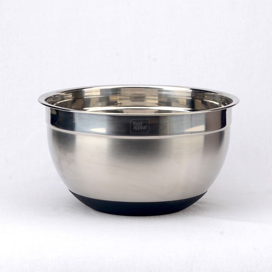 קערת ערבול נירוסטה תחתית סיליקון 24 ס"מ 4 ליטר SIGNATURE