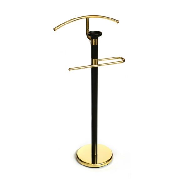 מתלה למעיל - מתכת שחור זהב 1.10 מ'