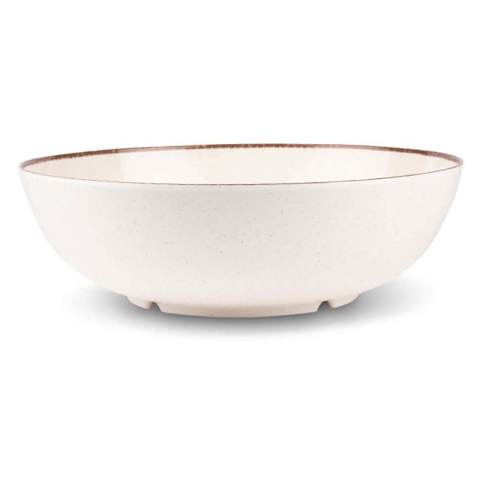 קערת הגשה מלמין 30 ס"מ קרם