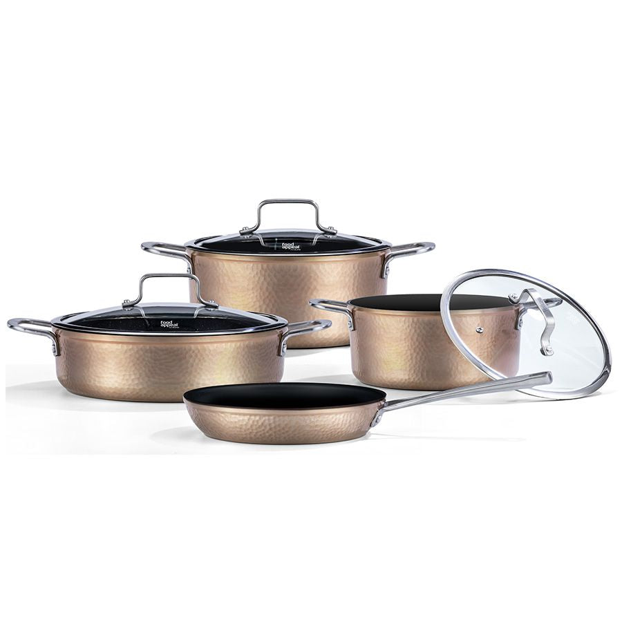 סט סירים 7 חלקים - TEXTURA זהב