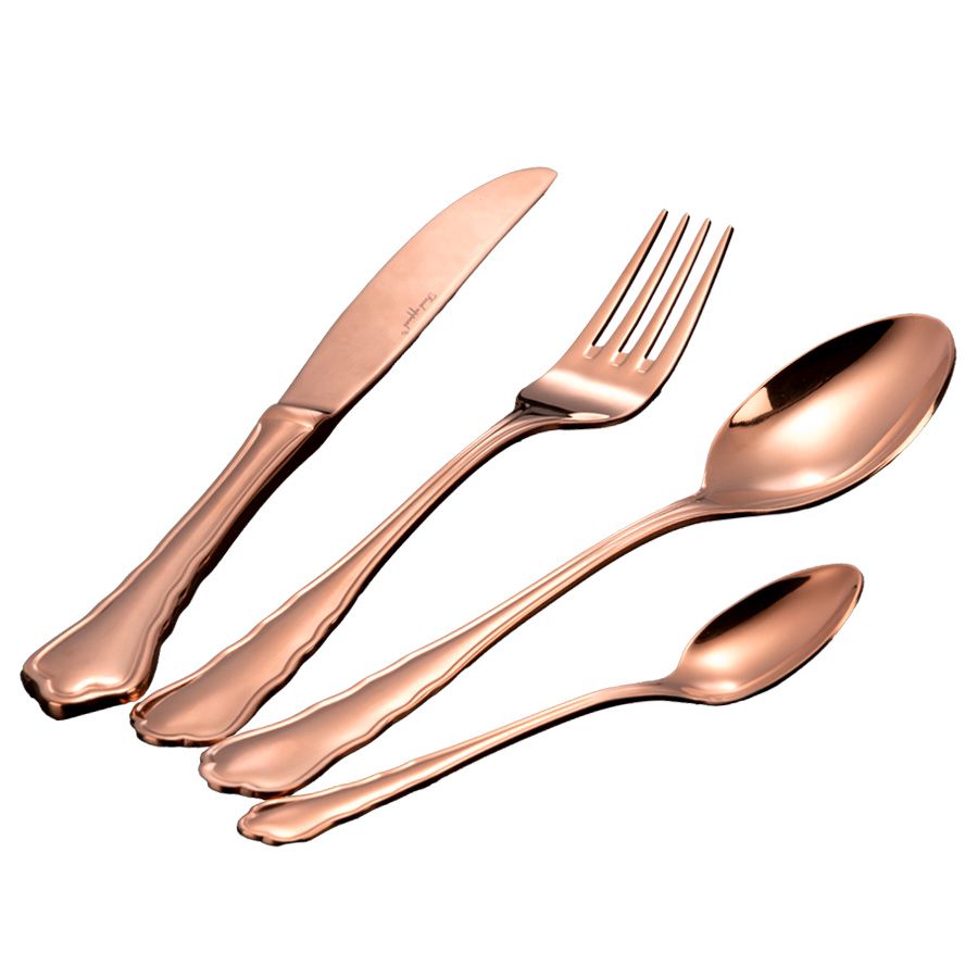 סט סכו"ם מהודר 24 חלקים DIAMOND רוז גולד