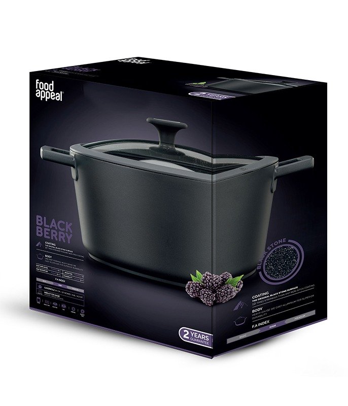 סיר יציקת אלומיניום 32 ס"מ, 10 ליטר BLACKBERRY