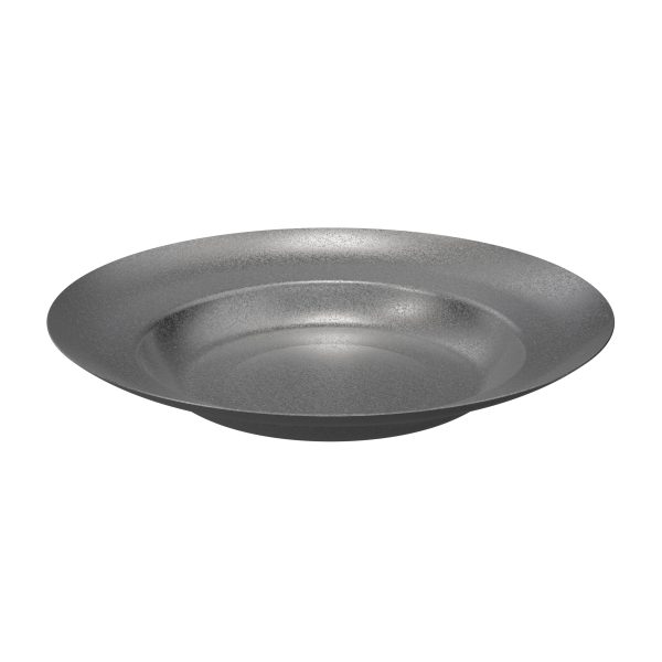 צלחת נירוסטה עגולה 19 ס"מ רטרו Alfa Steel