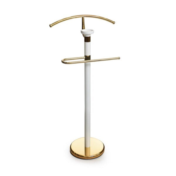 מתלה למעיל - מתכת לבן זהב 1.10 מ'