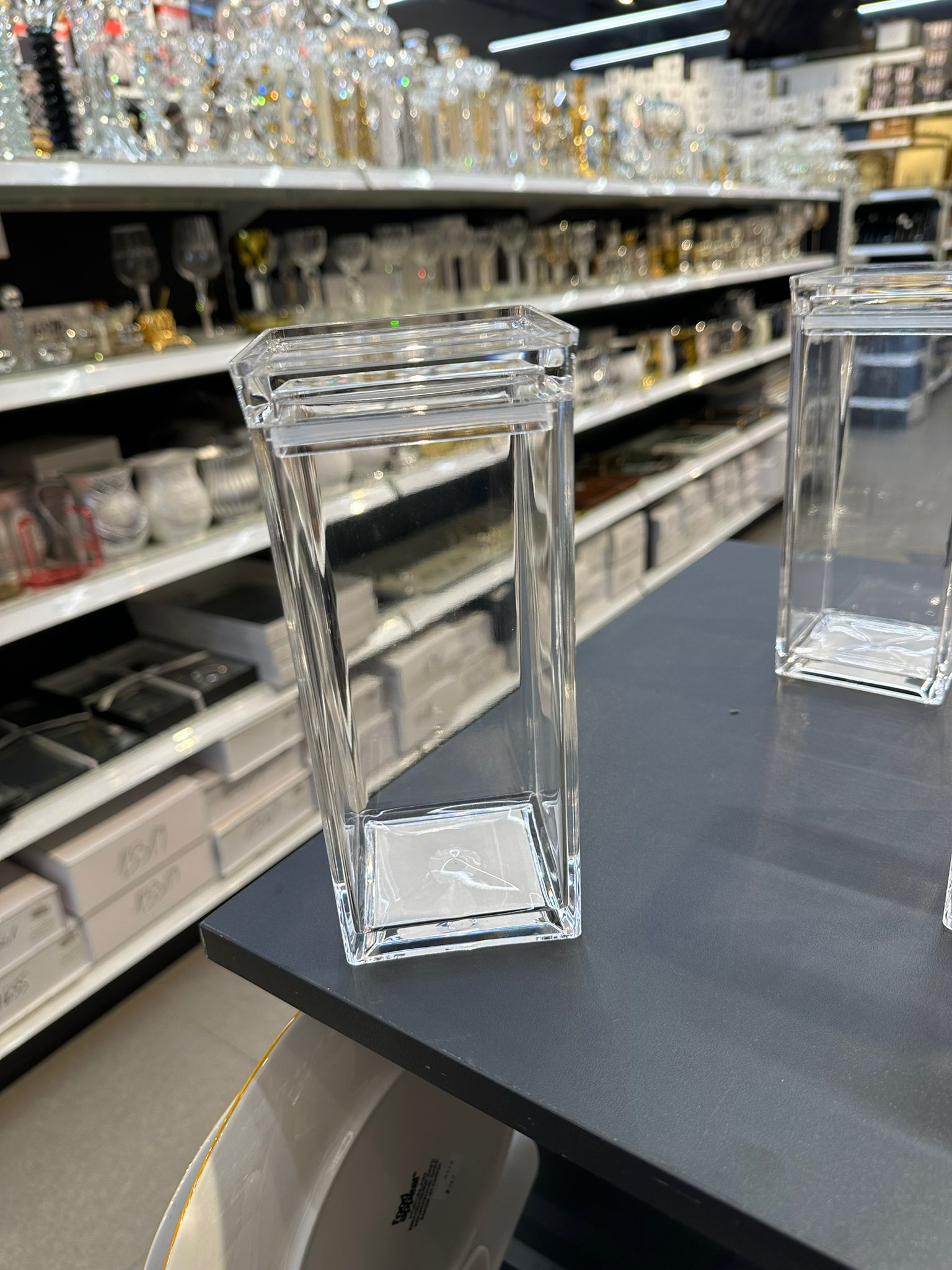 סט 6 קופסאות אקרילי 900 מ”ל - דגם CRISTAL