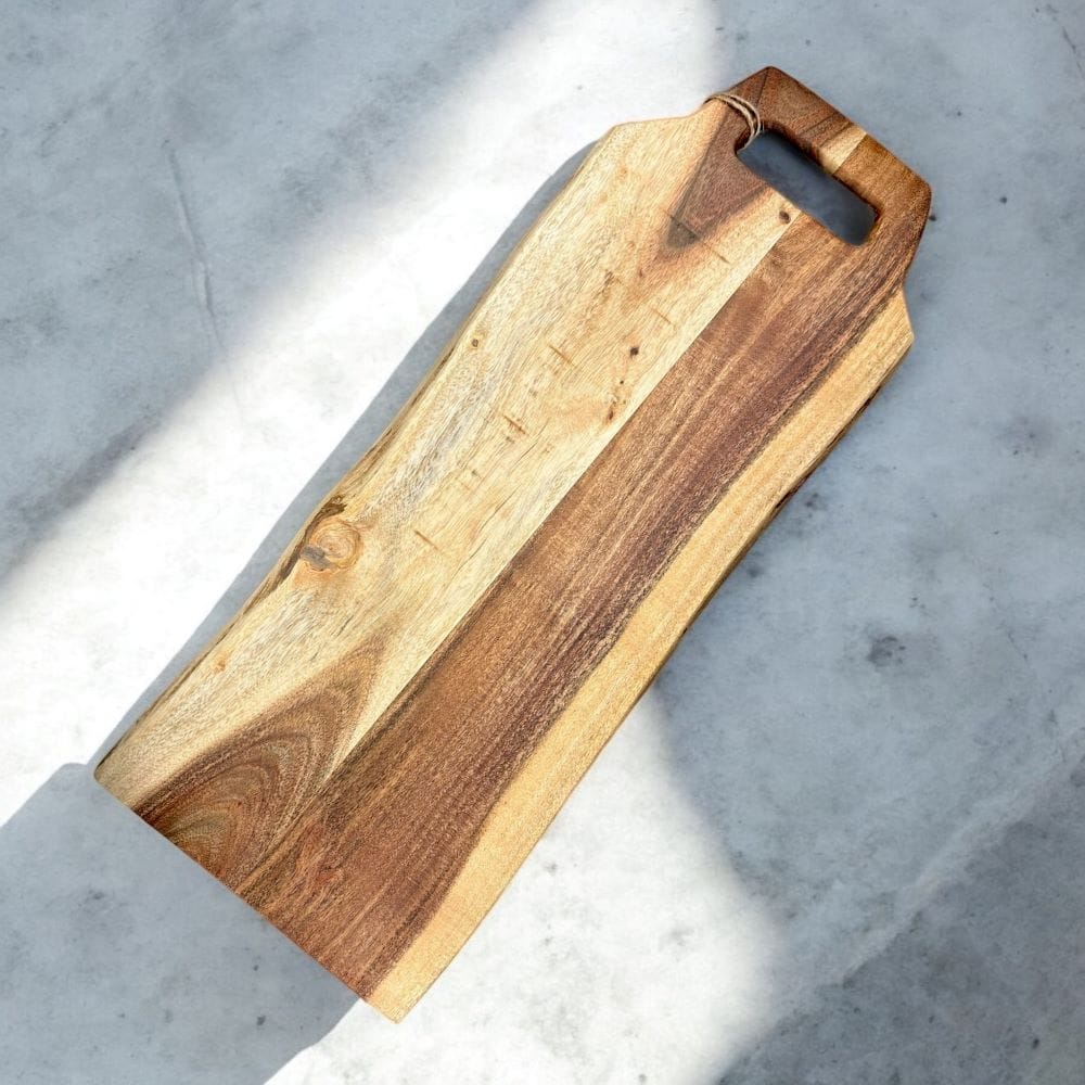 בוצ'ר עץ שיטה עם ידית 17